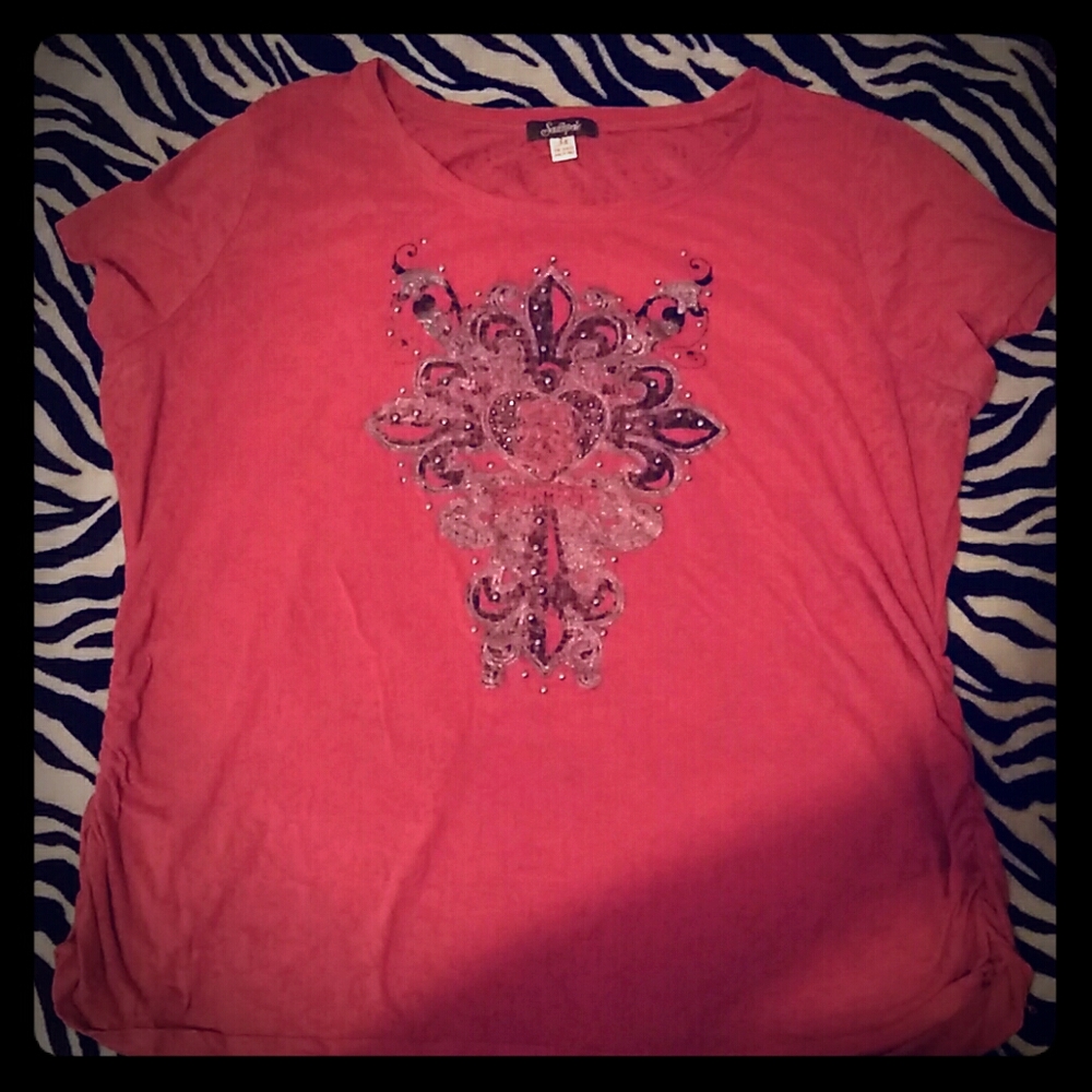 3x South pole dress tee